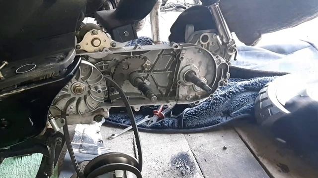 Сборка редуктора скутер 150 кубов