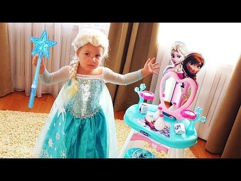✿ ПРИНЦЕССА ЭЛЬЗА и ВОЛШЕБНОЕ ЗЕРКАЛО Frozen Elsa Диана Эльза из мультик Холодное Сердце Frozen Elsa