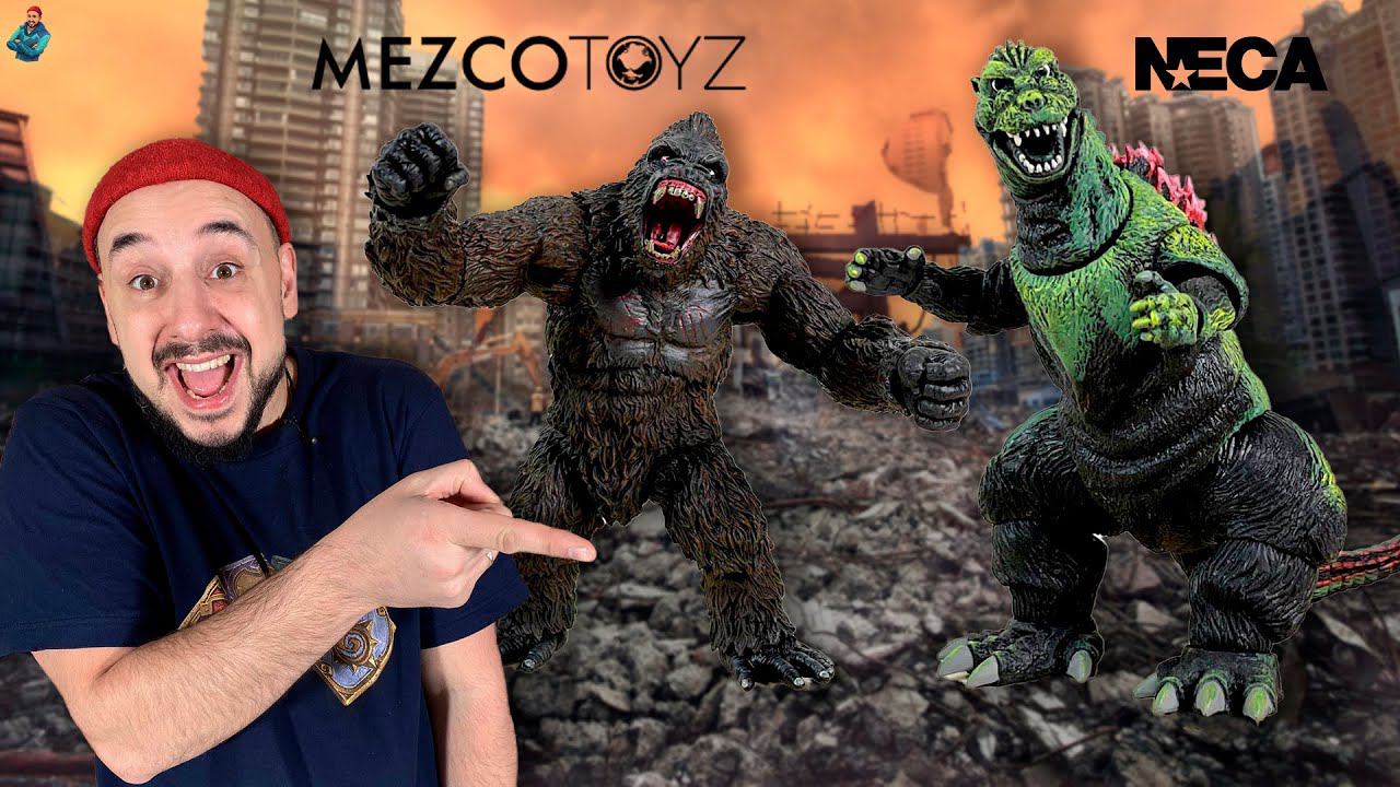 КИНГ КОНГ ПРОТИВ ГОДЗИЛЛЫ! ПАПА РОБ РАСПАКОВАЛ ФИГУРКИ KING KONG: SCULL ISLAND ОТ MEZCO TOYS!