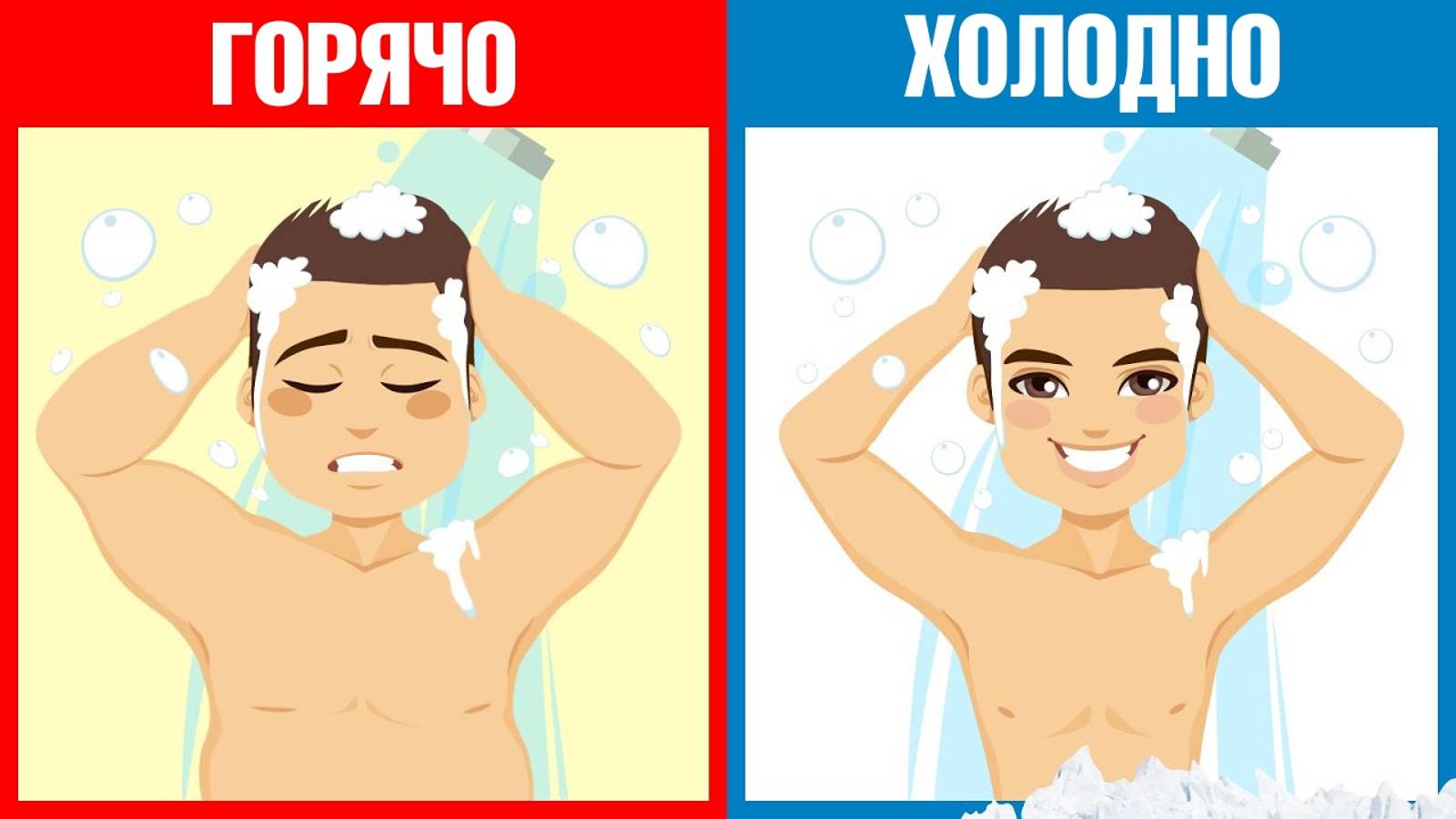 Что произойдет через 14 дней принятия холодного душа🥶