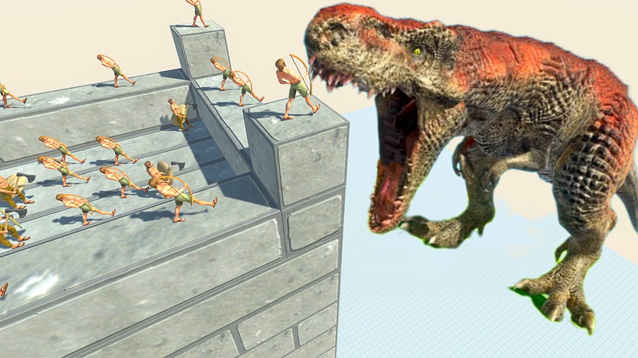 ДИНОЗАВРЫ ПРОТИВ ПАДАЮЩИХ БАШЕН - Animal Revolt Battle Simulator