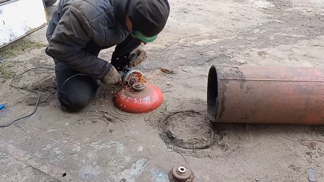 Простая эффективная печь буржуйка в гараж своими руками ! КПД 150%? печка из газовых баллонов.