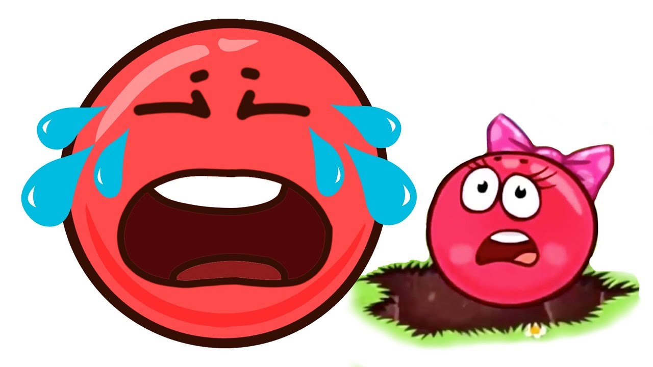 КРАСНЫЙ ШАР против Черного КВАДРАТА #7 Шарик на ЛУНЕ и ПОД ЗЕМЛЕЙ Мультик про Red Ball 4.mp4