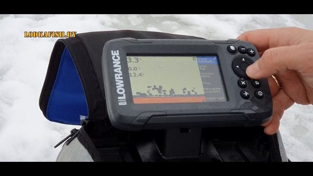 Обзор эхолота Lowrance Hook2-4x со льда. Хук слева для Практика?