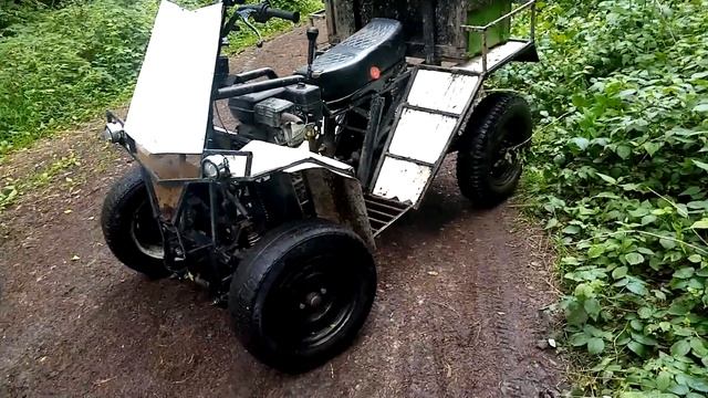 самодельный квадроцикл с двигателем от мотоблока 6.5 л.с. КВАДРОБЛОК