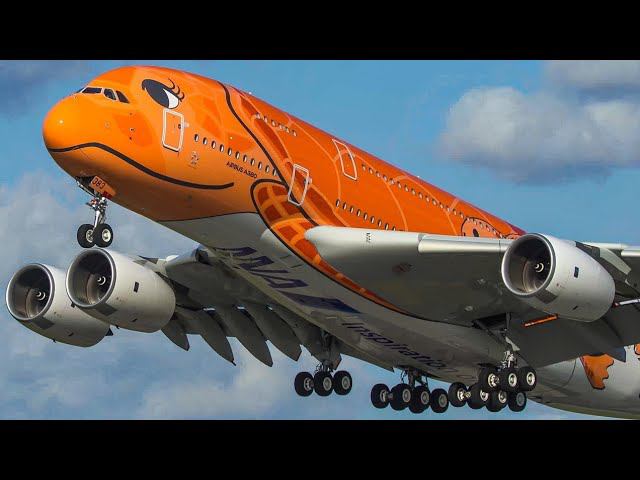 Невероятный Взлет Самого Большого САМОЛЕТА в Мире! - AN 225, AIRBUS A380, BOEING 747