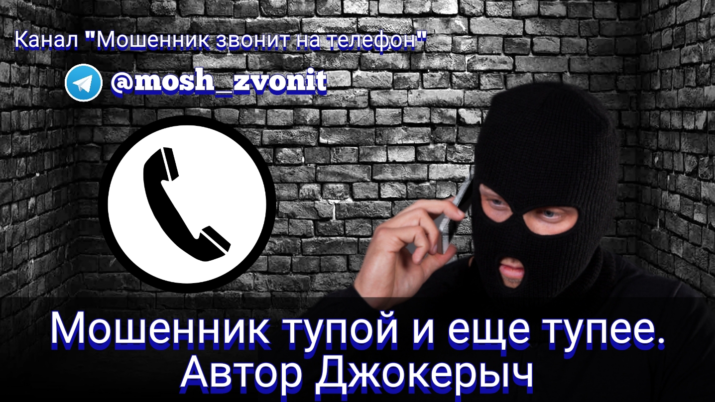 Мошенник тупой и еще тупее. Автор Джокерыч