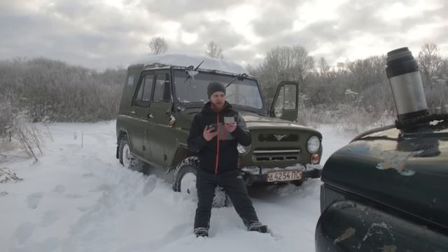 Козел и Охотник | УАЗ 469 и УАЗ Хантер - абсолютно разные авто | Атмосфера УАЗ 469 в зимнем лесу