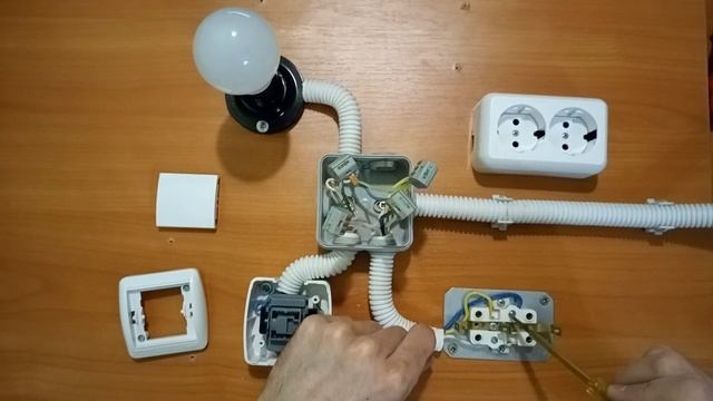 Как подключить розетку и выключатель - как подключить выключатель света от розетки