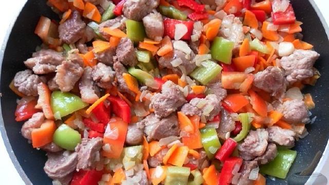 Рагу из свинины с овощами