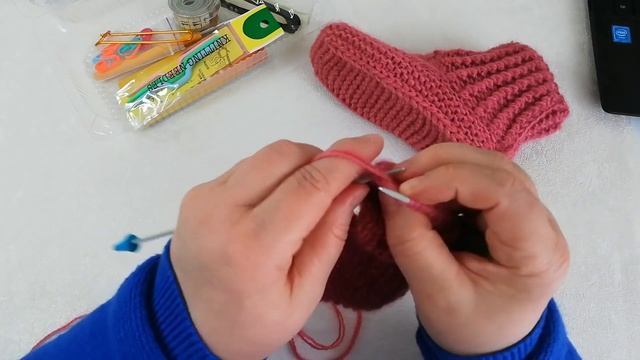 Как связать носки детские на двух спицах