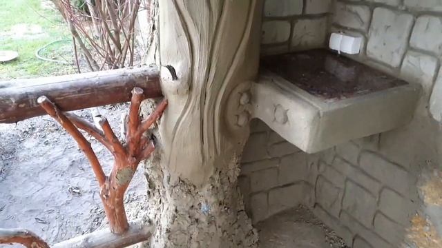 беседка  и  барбекю из  арт  бетона, своими  руками от  мастера спорта  Александра.