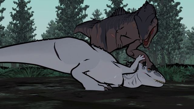 Giganotosaurus vs Indominus Rex | Jurassic World Animation