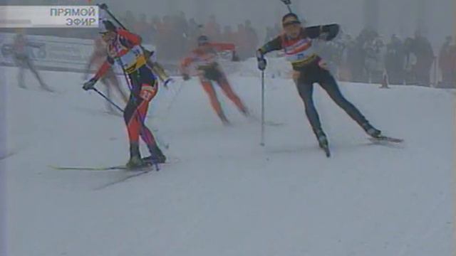БИАТЛОН. КМ 2005-06. Оберхоф (Германия). Женщины. Спринт 7,5 км. (Спорт). 06.01.2006.