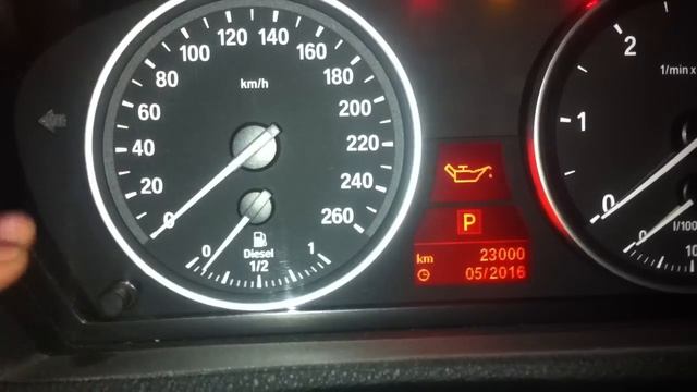 BMW X5 E70.Сброс сервисного интервала замены масла. Проверка температуры двигателя