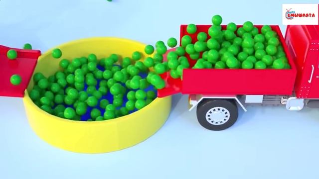 Учим Цвета - МАШИНЫ / ШАРИКИ | Развивающее видео для малышей | Детский канал 1+