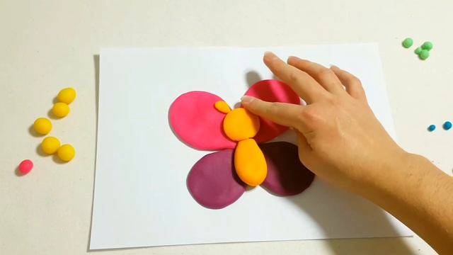Пластилин для детей Учимся лепить Лепка из пластилина для детей Бабочка из пластилина
