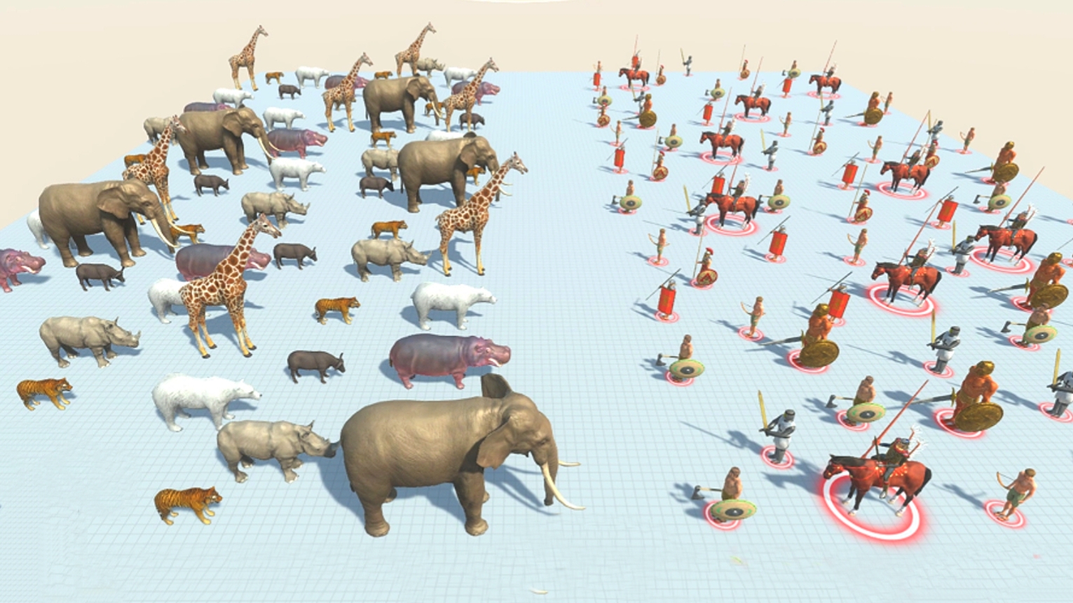 МЛЕКОПИТАЮЩИЕ ПРОТИВ ДРЕВНИХ ЛЮДЕЙ ? Animal Revolt Battle Simulator
