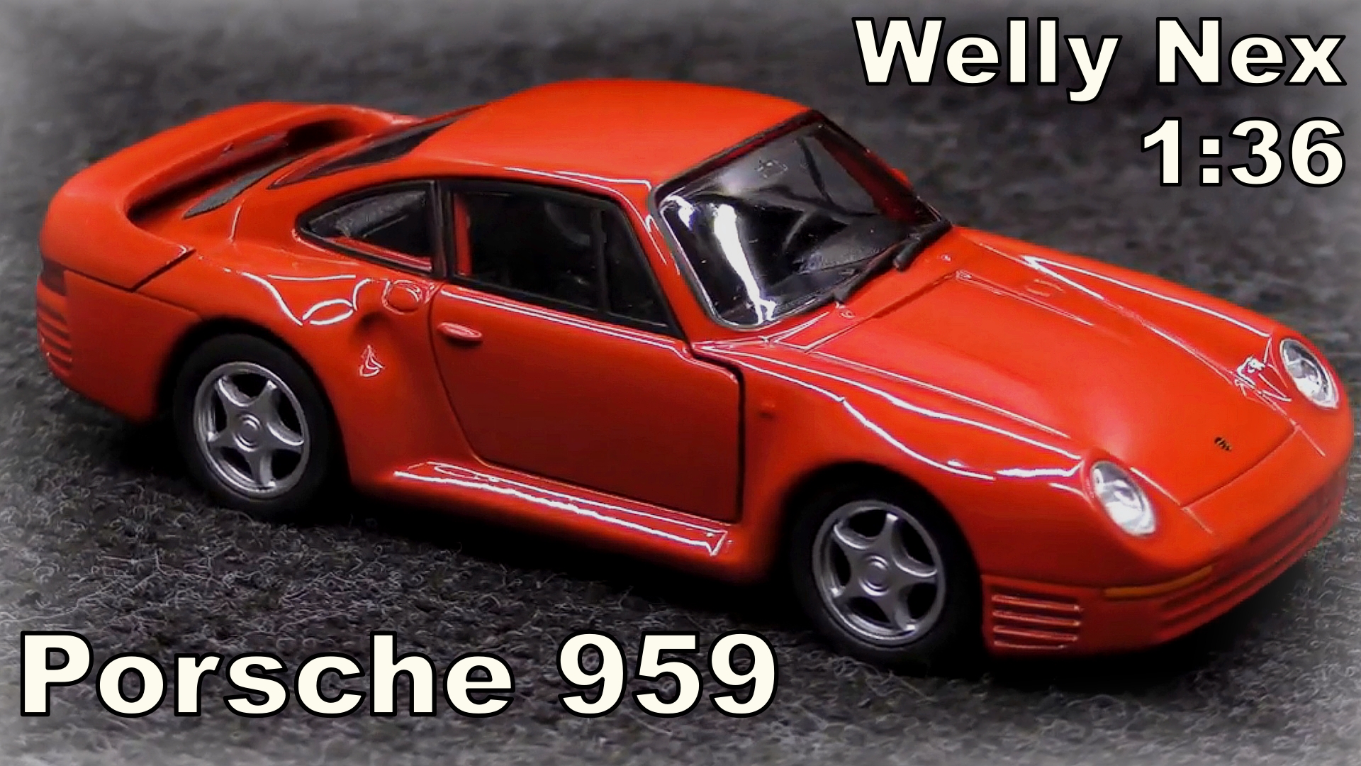 Porsche 959 / Масштаб 1:36 / Welly Nex / Металлическая мини-копия настоящего автомобиля