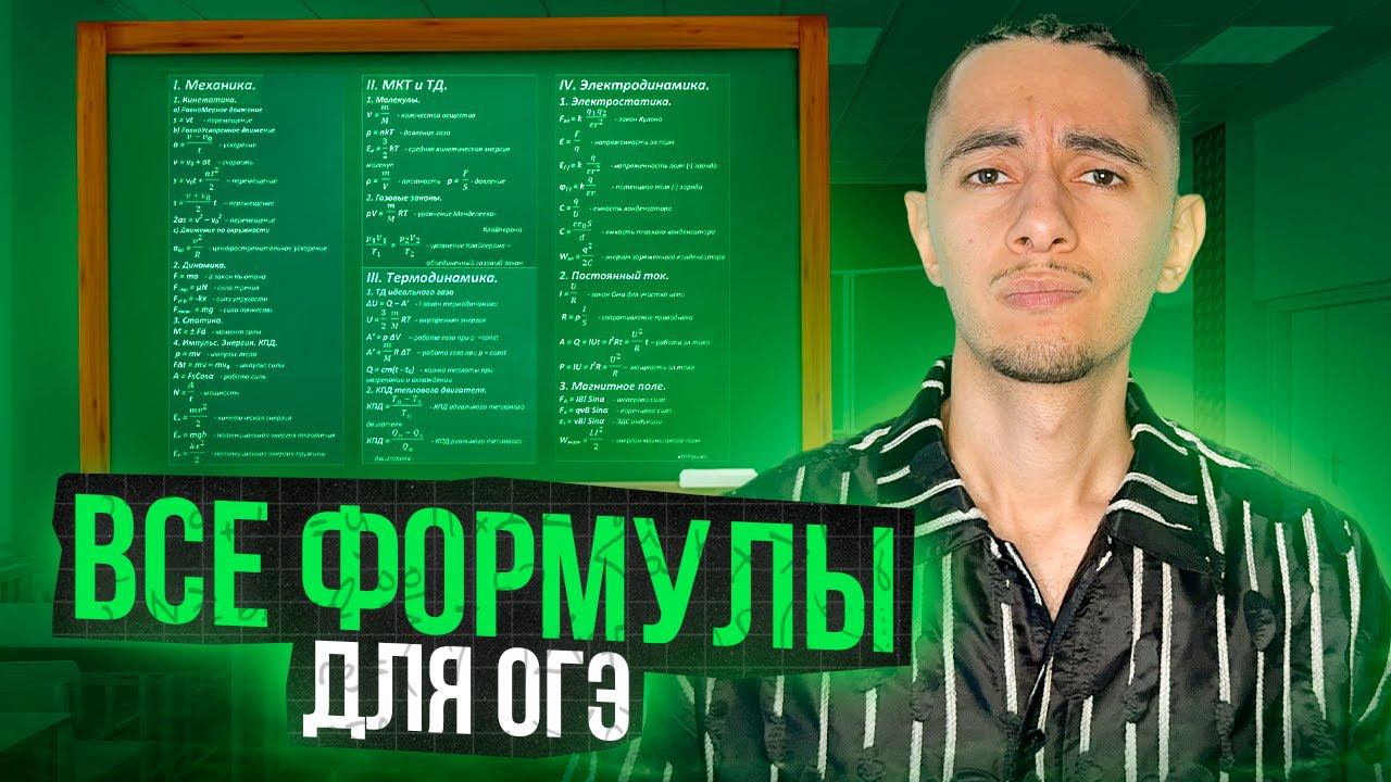 ВСЕ ФОРМУЛЫ ОГЭ | Финальный Курс ОГЭ 2024 | Эмиль Исмаилов - Global_EE