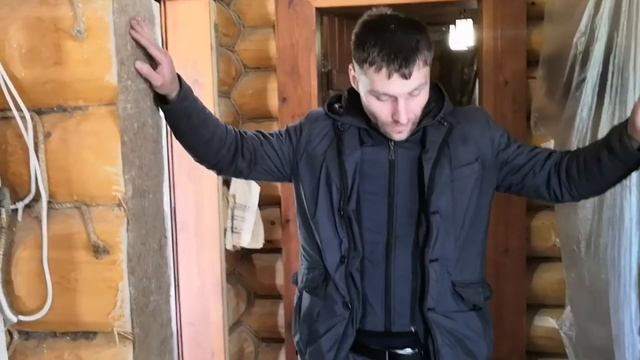 Обсада(окосячка) в деревянном доме! Как сделать? Своими руками!