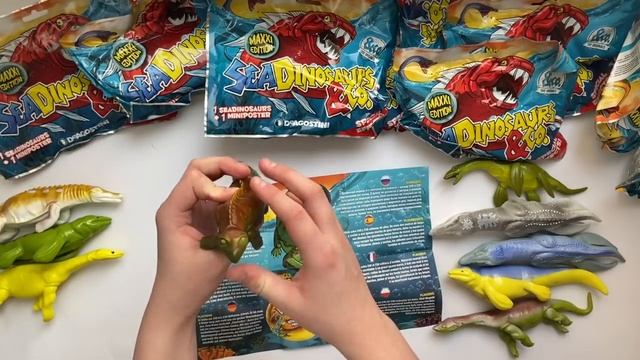 Морские динозавры Макси, Де Агостини 2021 (Sea dinosaurs& CO Maxxi, De Agostini 2021) - видео обзор