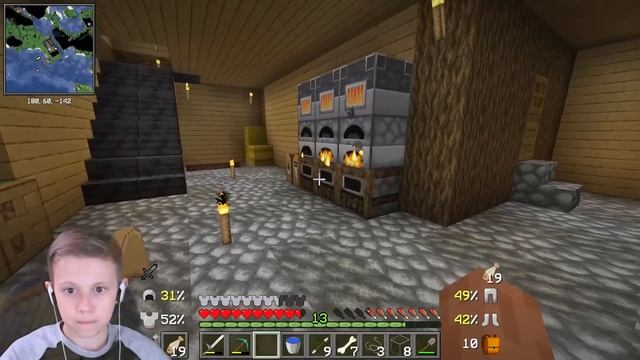 Выживание в МАЙНКРАФТЕ на сервере в МЕГА ГЛУБОКОЙ ПЕЩЕРЕ под водой - Даник и Minecraft