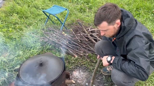 Отдых на природе с палаткой в Подмосковье, деревня Сёмкино, канал им. Москвы