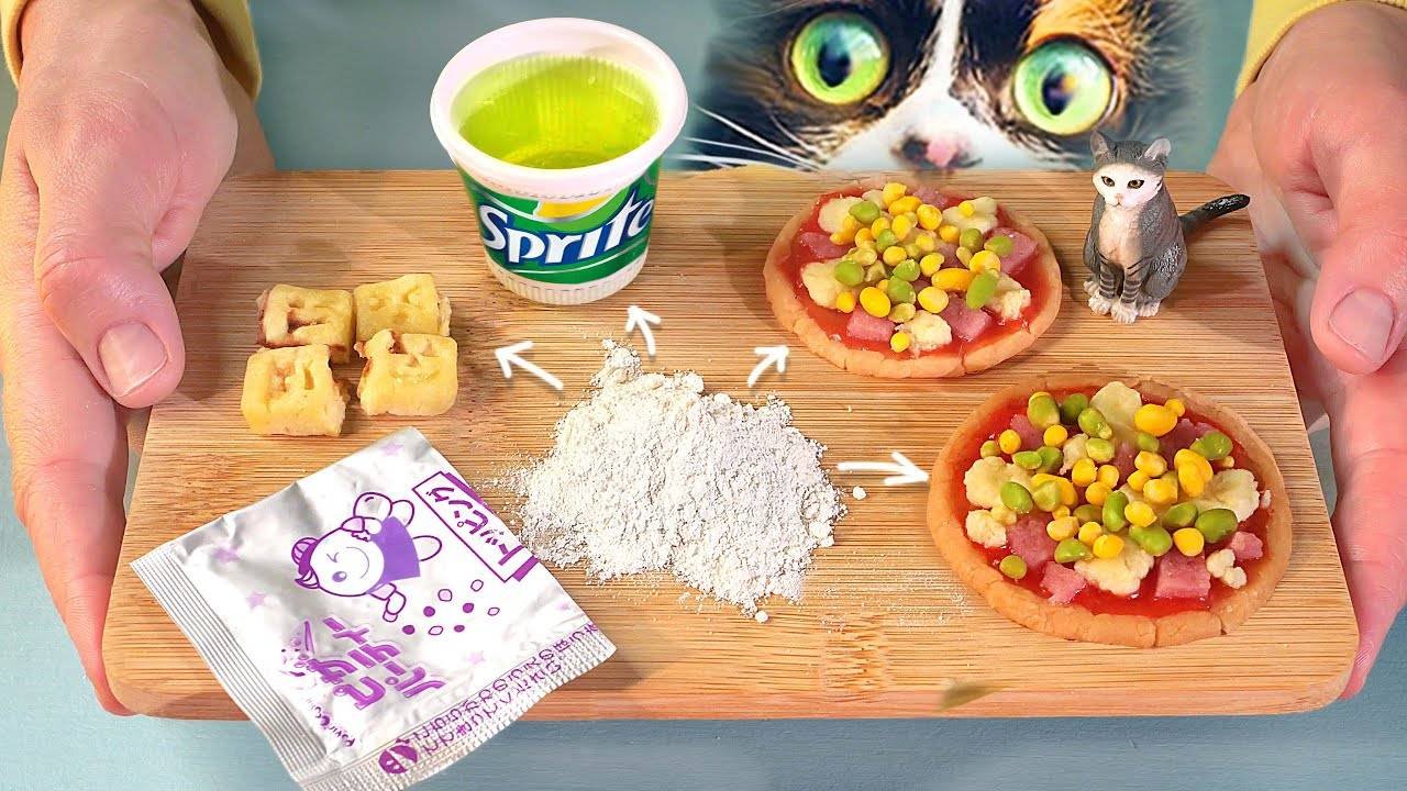 Сьедобное пицца-меню из японского порошка!