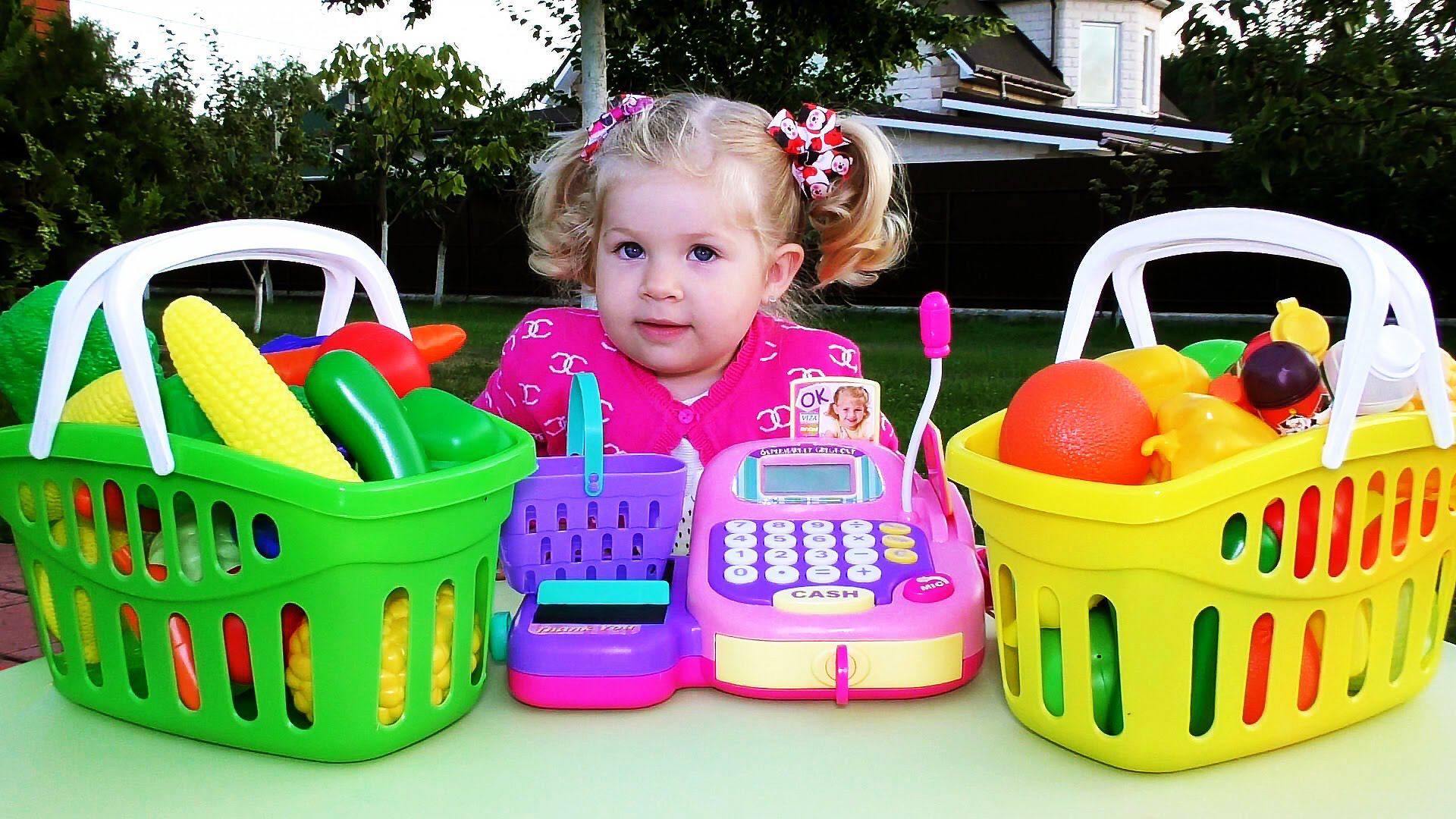 ✿ ИГРАЕМ В МАГАЗИН Супермаркет Касса KEENWAY Игрушки Для Детей Supermarket for children Shopping fun