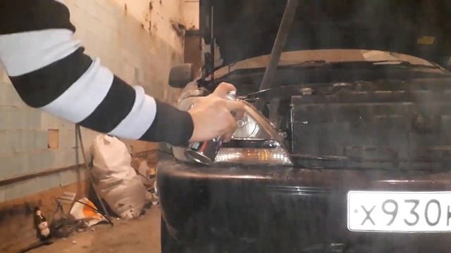 полировка фар от лака