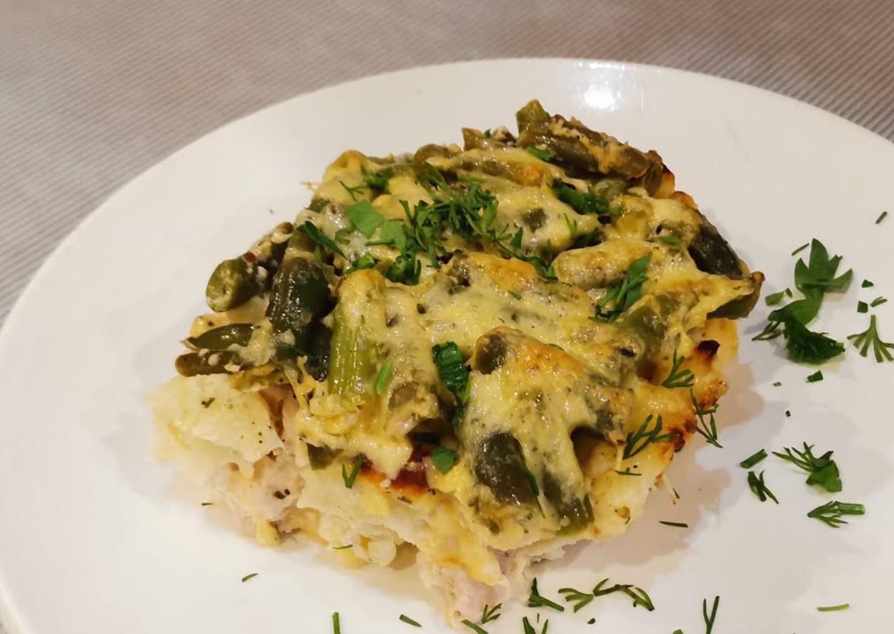 ЛЕТНЯЯ ЗАПЕКАНКА! Овощная запеканка с куриным филе и сыром! Летние рецепты! Полезные рецепты! пп.