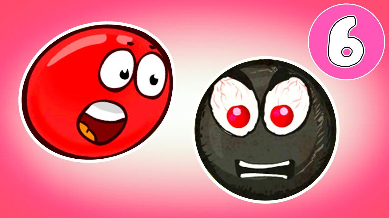 КРАСНЫЙ ШАР спасает любимую №6. Финал. ИГРА Red Ball 3 на канале Хвостик ТВ