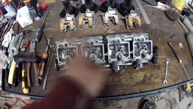 Чистка и синхронизация карбюраторов Kawasaki ZX6R
