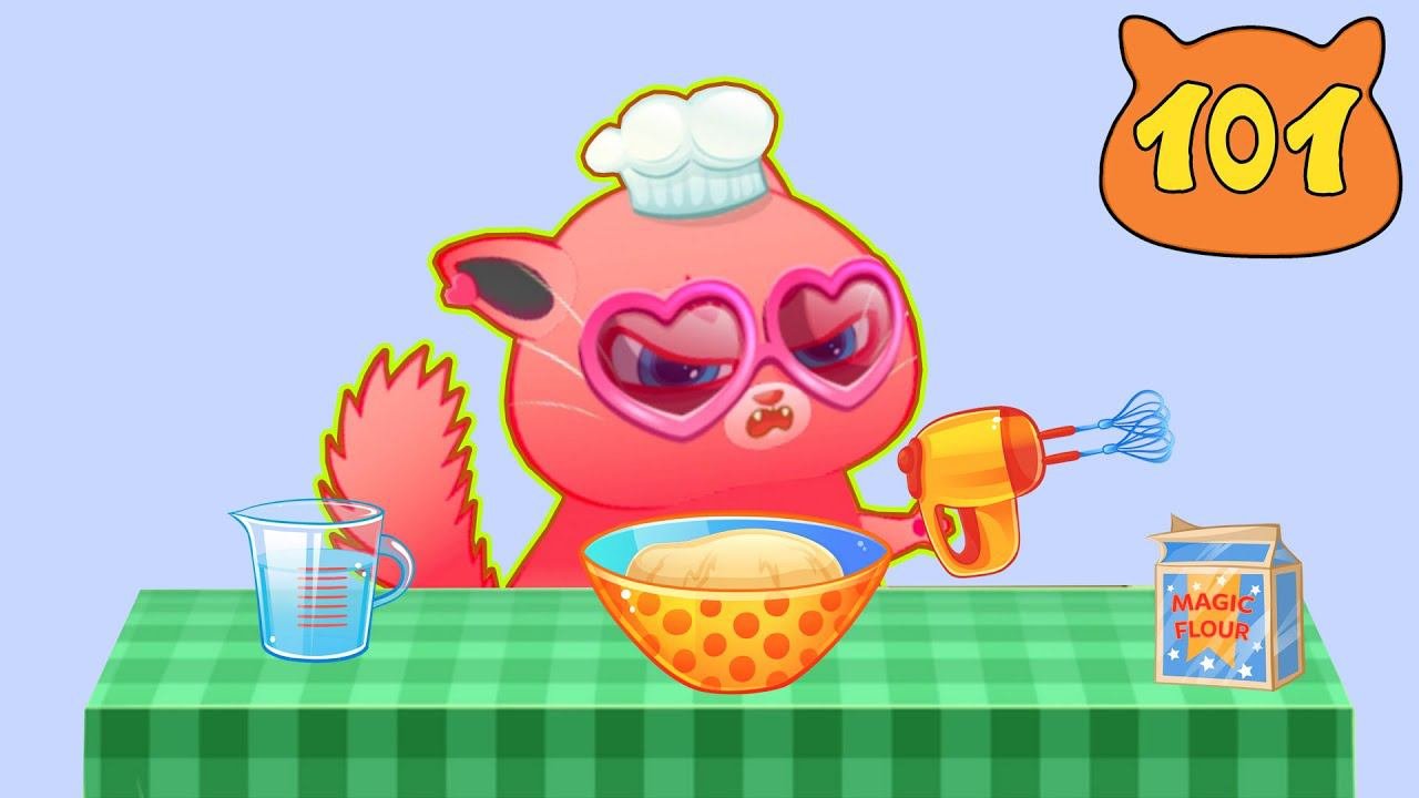 Суровый КОТИК БУБУ №101. Хвостик готовит вкусняшки. Мультик ИГРА про котят на Хвостик ТВ
