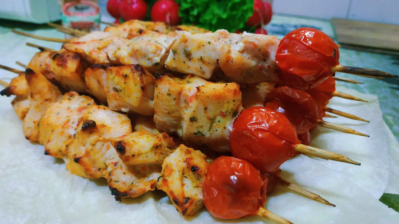 ШАШЛЫК В ДУХОВКЕ ИЗ КУРИЦЫ.ШАШЛЫК НА ШПАЖКАХ