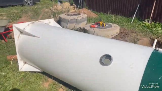 Монтаж септика Аквалос и отвод воды из накопительных колодцев!!!