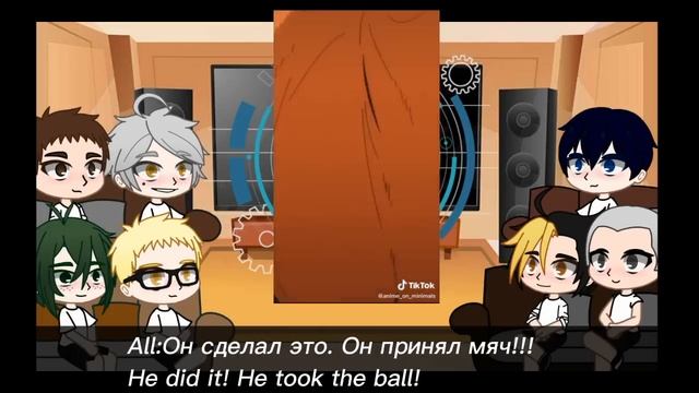 Karasuno react to Hinata Shoyo /Manga spoiler /Реакция Карасуно на Хинату Шоё [rus/eng ]