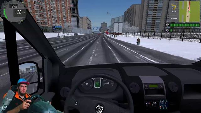МЕХАНИК УСТРОИЛСЯ НА РАБОТУ ВОДИТЕЛЕМ ГАЗЕЛИ в CITY CAR DRIVING с РУЛЕМ
