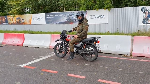 Категория А. Упражнения на экзамене в ГИБДД на площадке!