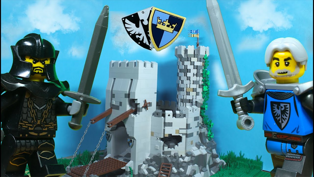 Lego замок (Атакак котопультами) - Lego анимация