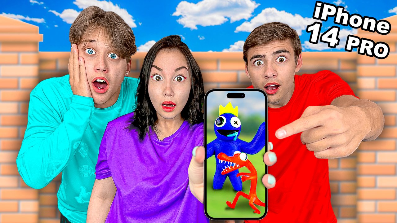 Мы Сняли Радужных Друзей на новый iPhone 14 PRO ! // Луномосик