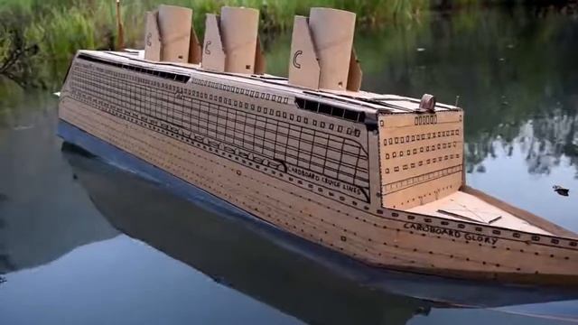 КОРАБИЛЬ ИЗ КАРТОНА ТОНЕТ