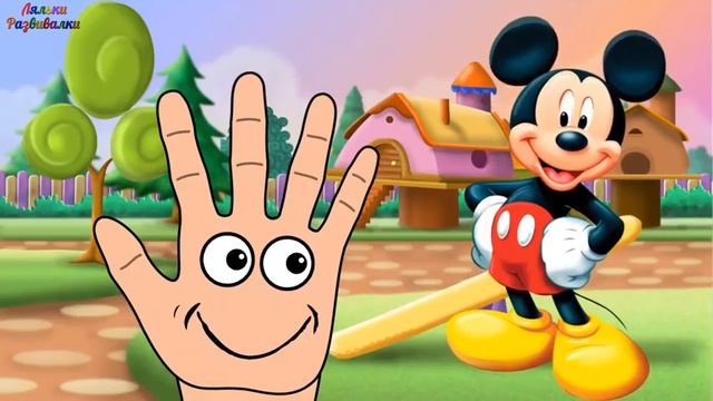 Finger family Peppa pig song, Семья пальчиков свинка Пеппа, Плюшева, Микки маус, Спанч Боб, Мусти