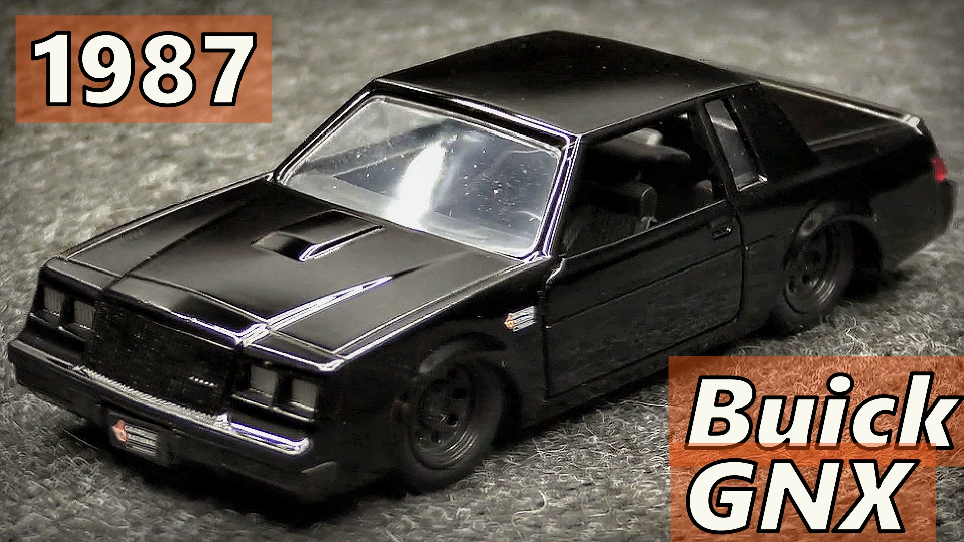 Buick GNX 1987 Модель машины Масштаб 1:32 Jada Мини-копия автомобиля