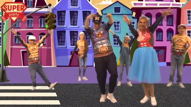 Танцевальный МАРАФОН детские танцы повторялки с Super Party!