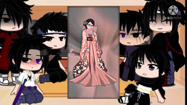 Uchiha clan's reaction to Sarada Uchiha (1/3) Gacha Club реакция клан учих на сараду учиху гача клу