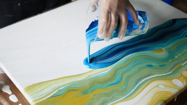 FLUID ART. Жидкий акрил. Подробная техника. Урок рисования Fluid art.