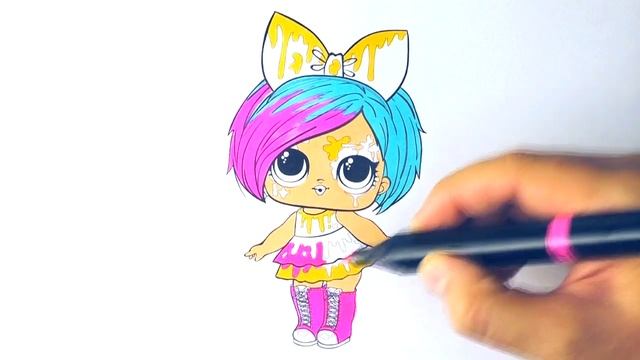 Куклы ЛОЛ Сюрприз Раскраски Для Девочек Раскраска для Детей Splatters Lol