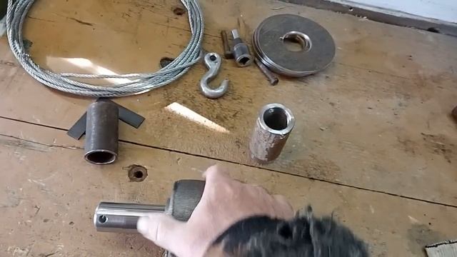 Лебёдка из трещётки, своими руками.
